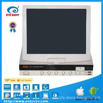 4CH HDMI 10.5‘ LCD security camera systems wireless